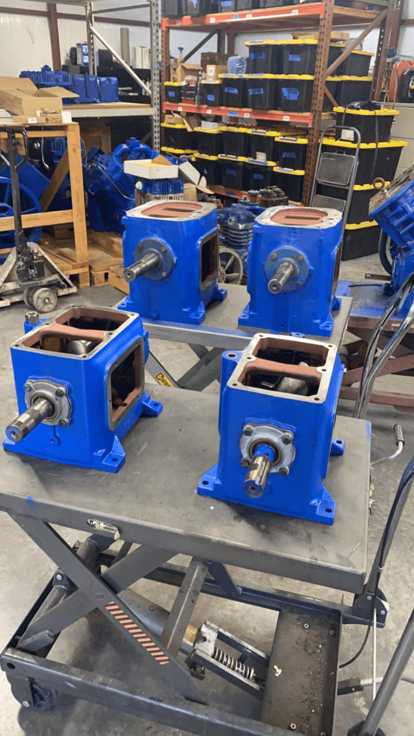 Blue compressor block component