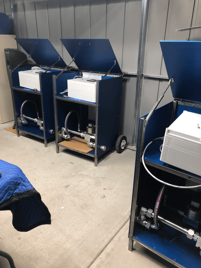PDQ testing unit setup