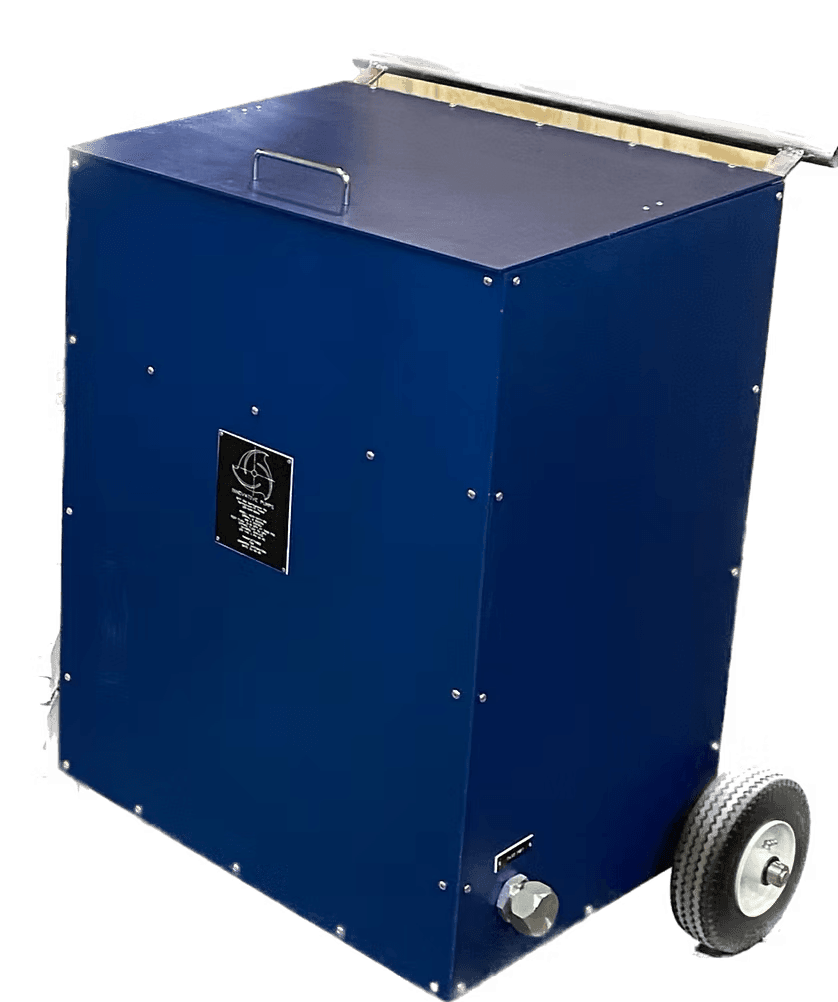 PDQ A215-Univ leak tester - portable blue wheeled unit for aircraft testing